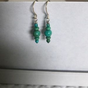 Turquoise and Sterling Silver Earrings